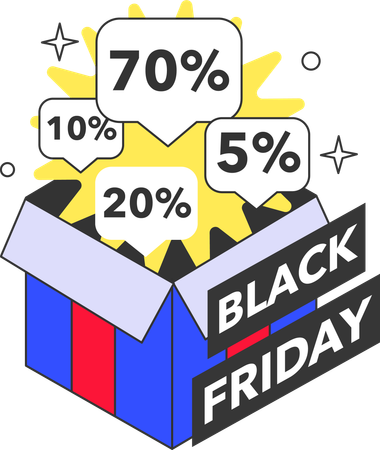 Black friday diverses réductions  Illustration