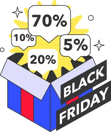 Black friday diverses réductions  Illustration