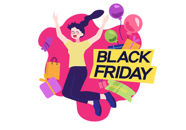 Black Friday Kampagne  Illustration