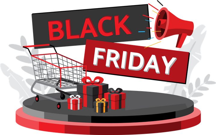 Black Friday Marketing  Illustration