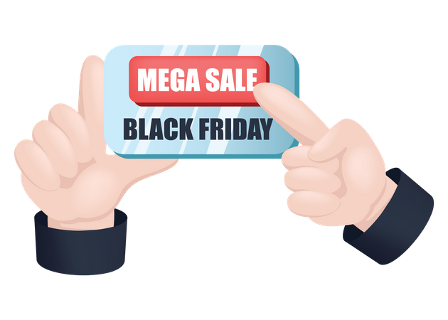 Black Friday Mega Sale Illustration