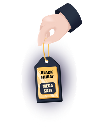Black Friday Mega Sale  일러스트레이션