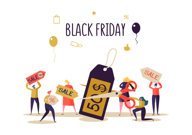 Black Friday offer  Illustration