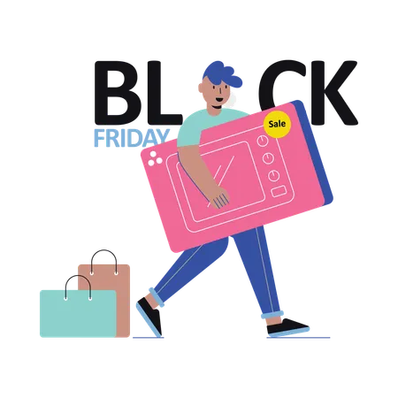 Black Friday sale  Illustration