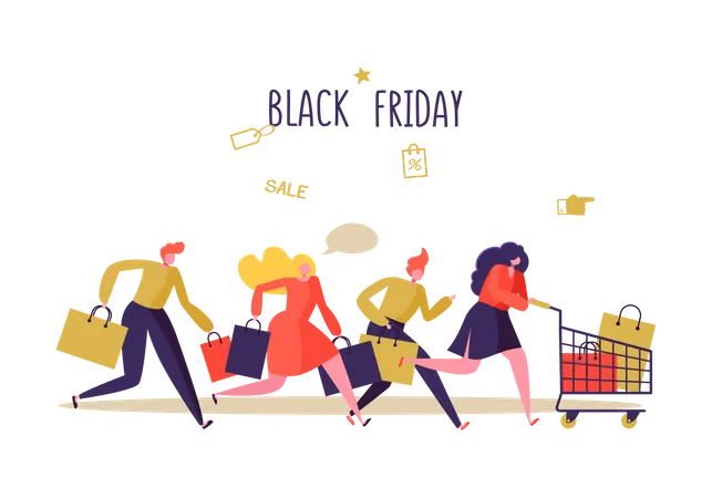 Black Friday-Angebot  Illustration