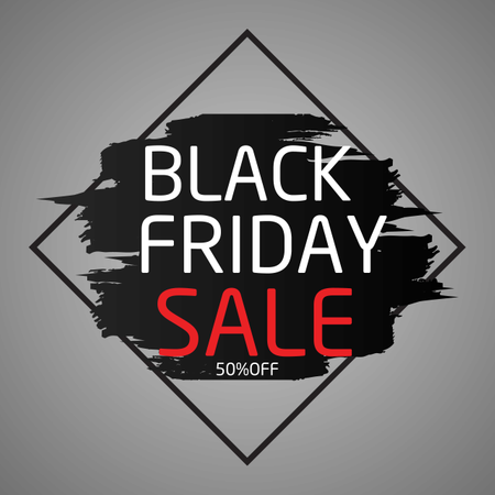 Black Friday Sale Banner  Illustration