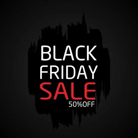 Black Friday Sale Banner  Illustration