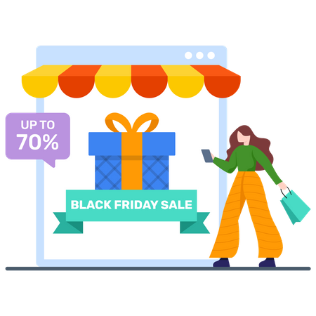 Black Friday Sale  Illustration