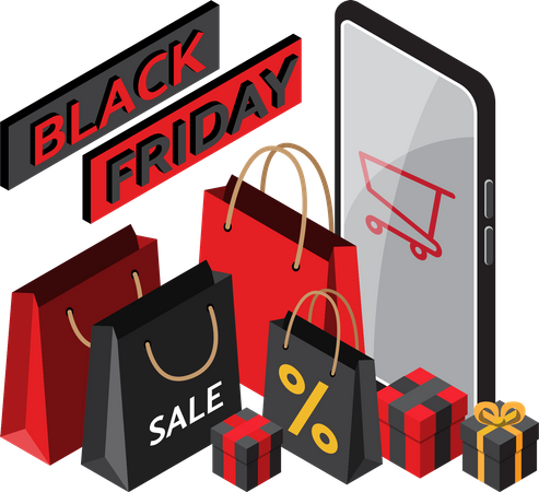 Black Friday Sale  Illustration