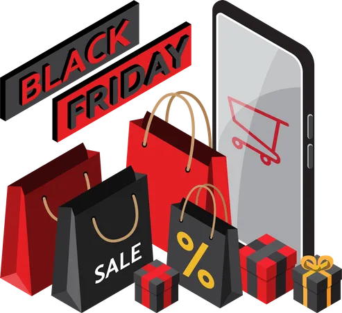 Black Friday Sale  Illustration