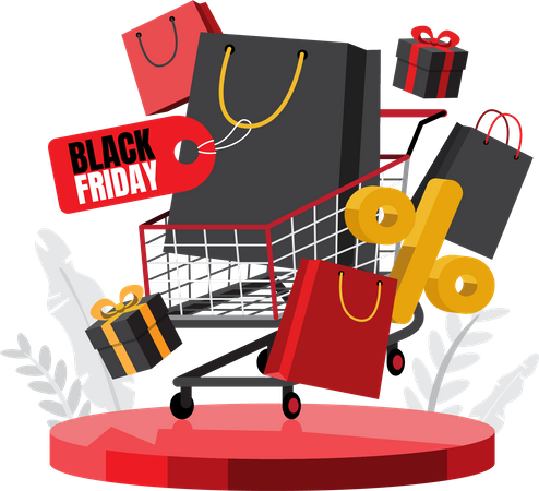 Black Friday Sale  Illustration