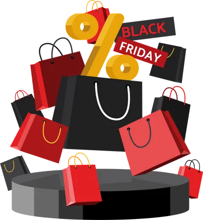 Black Friday Sale  Illustration