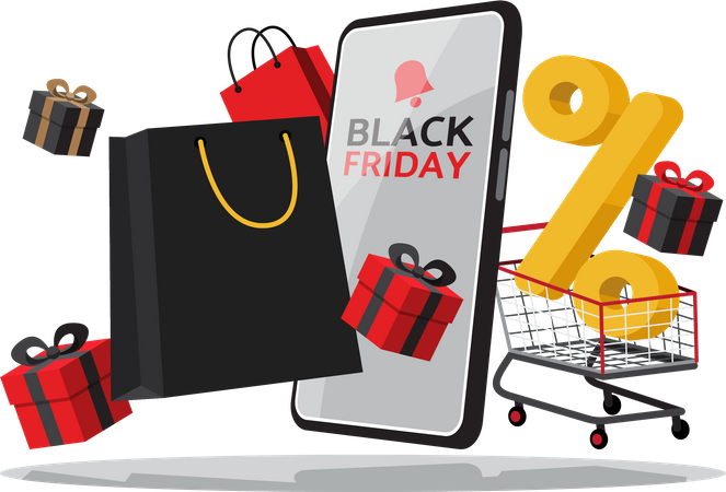 Black Friday Sale  Illustration