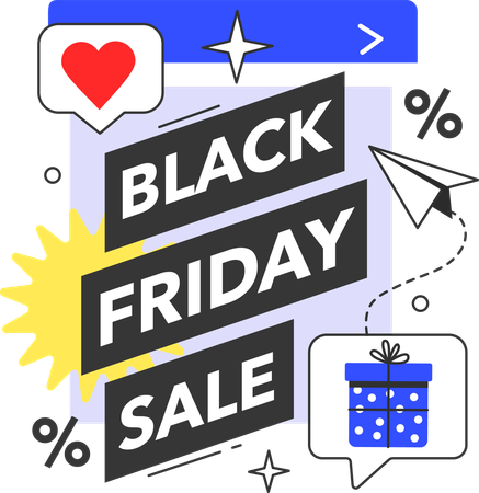 Black friday sale  Illustration