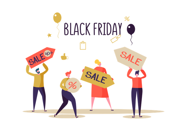 Black Friday Sale  Illustration