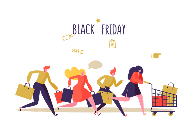 Black Friday Sale  Illustration