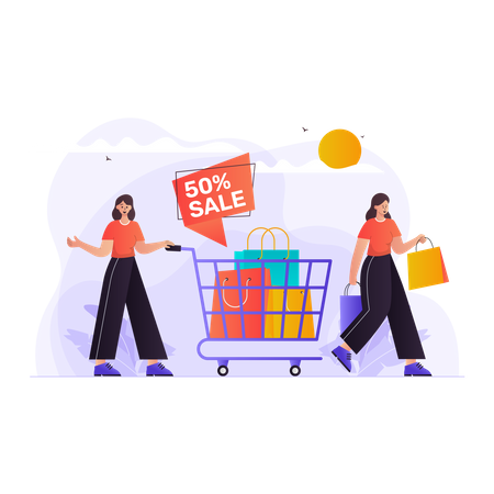 Black Friday sale  Illustration