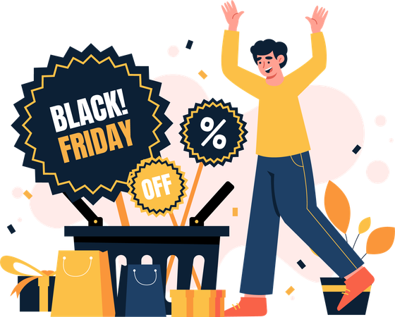 Black Friday Sale  Illustration