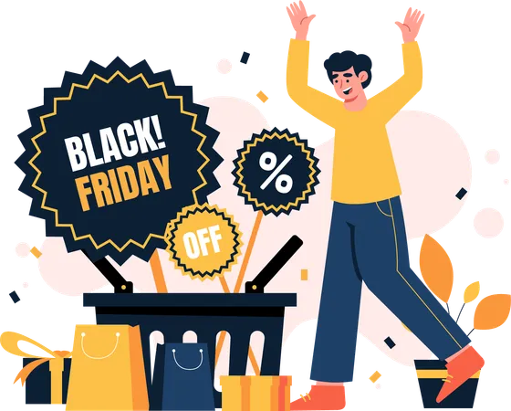 Black Friday Sale  Illustration