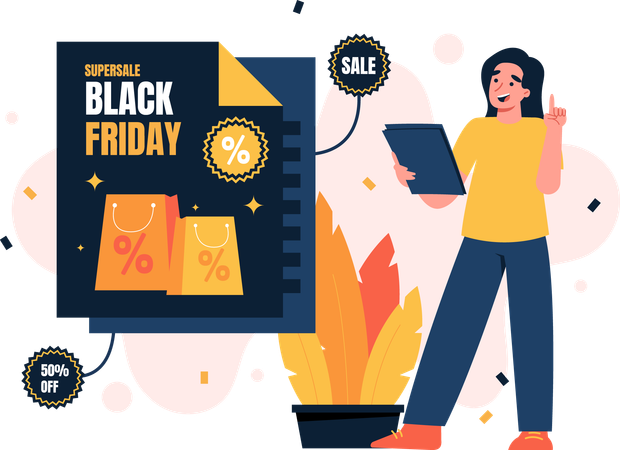 Black Friday Sale offer  Illustration