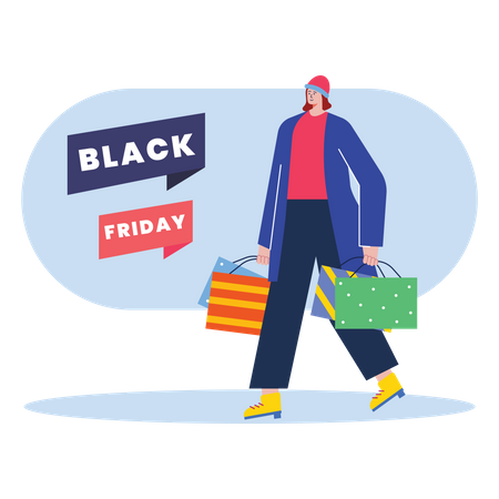 Black Friday sale offer  Illustration