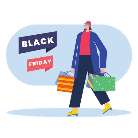 Black Friday sale offer  Illustration