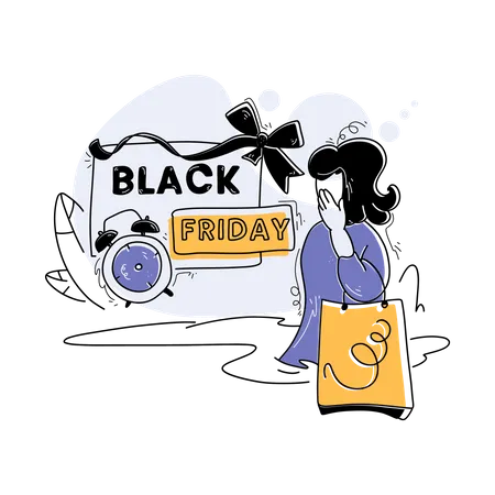 Black Friday Sales Illustration