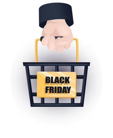 Black Friday Shopping  Illustration