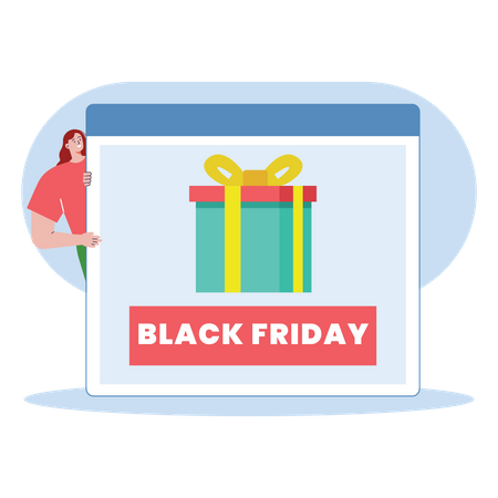 Black Friday shopping  Illustration