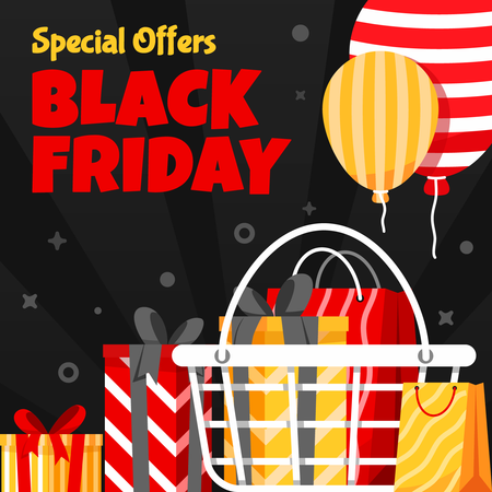 Black friday special offer  イラスト