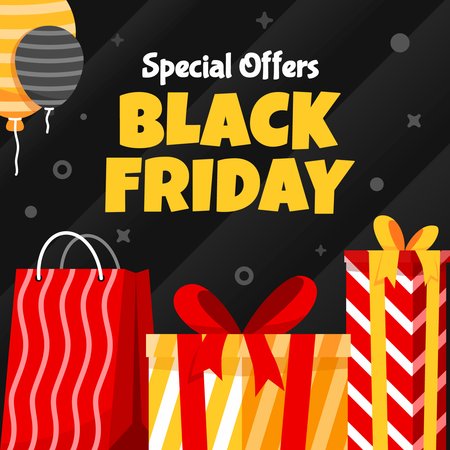 Black friday special offer  Illustration