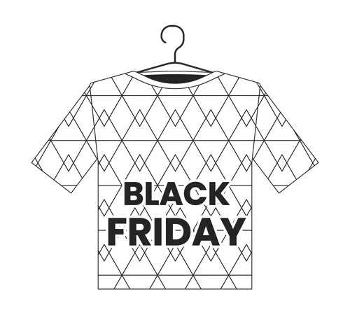 Black friday t shirt  Illustration