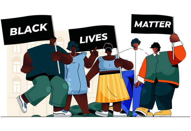 Black lives matter  Illustration