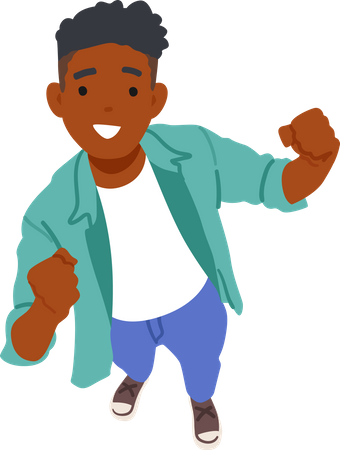 Black Man Showing yes Gesture  Illustration