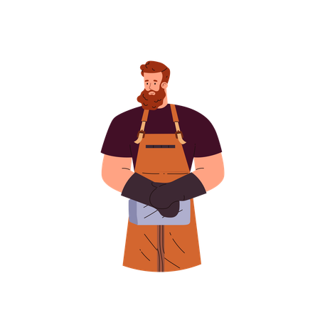 Blacksmith worker  Illustration