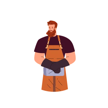 Blacksmith worker  Illustration