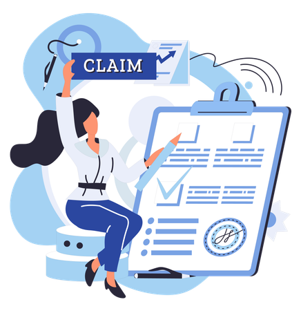 Blank form ready to be filled with your information  Illustration