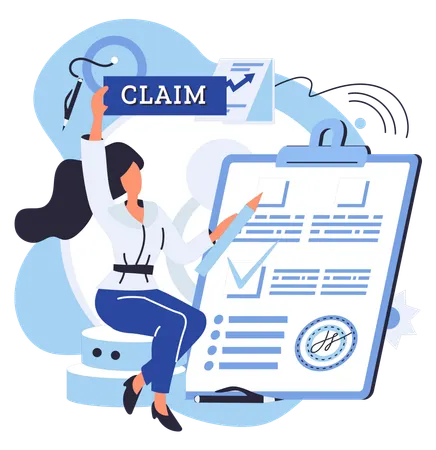 Blank form ready to be filled with your information  Illustration