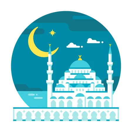 Blaue Moschee  Illustration