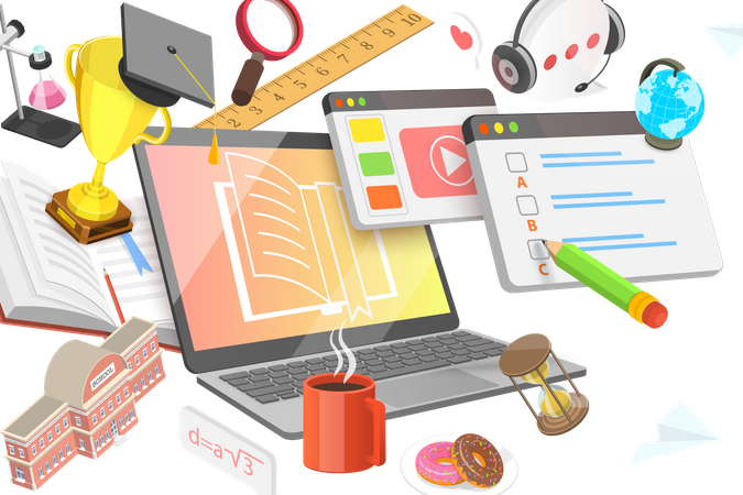 Blended Learning Approach  Illustration