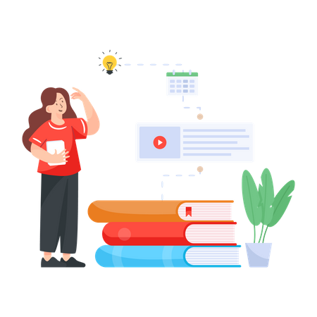 Blended Learning  Illustration