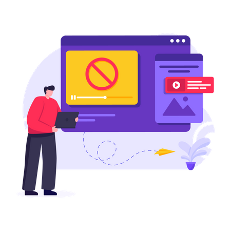 Block Ads  Illustration