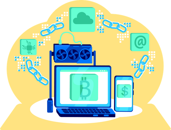 Block chain  Illustration