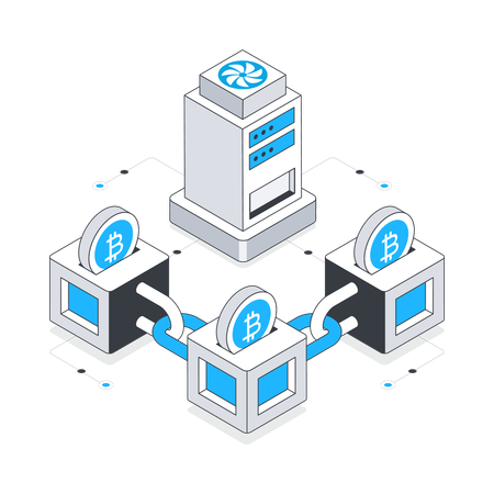 Block chain Network  Illustration