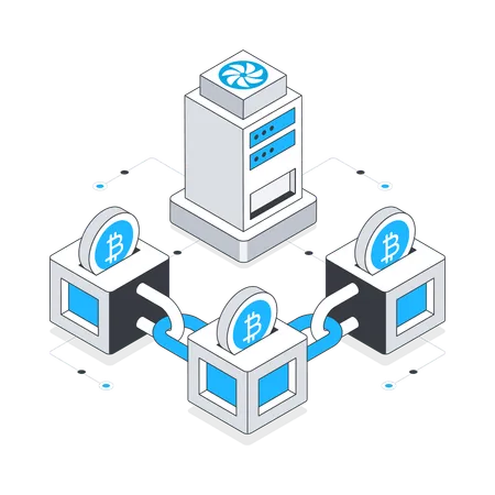 Block chain Network  Illustration