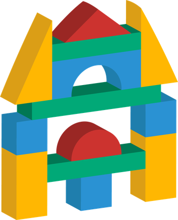 Block toys  Illustration