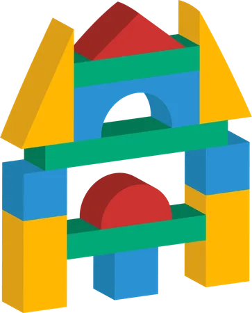 Block toys  Illustration