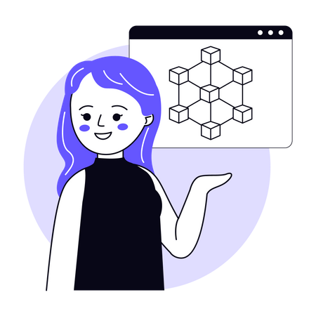 Blockchain Distribution  Illustration