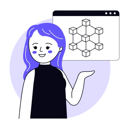 Blockchain Distribution  Illustration