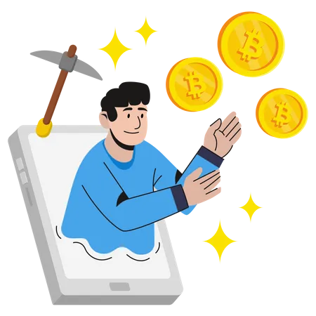 Blockchain Earnings  Illustration